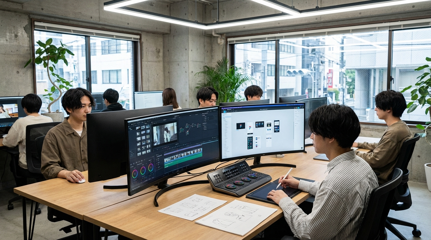 クリエイティブ編集作業