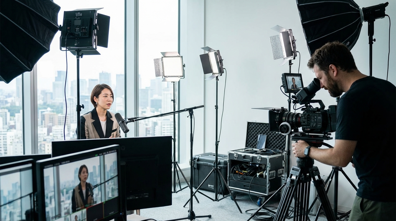 コンテンツ制作現場の様子