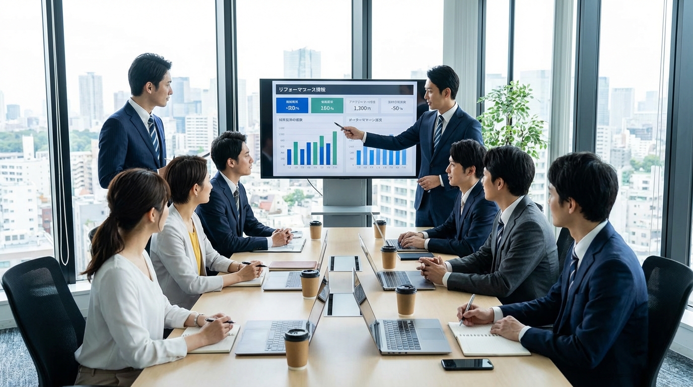 営業チーム戦略ミーティング